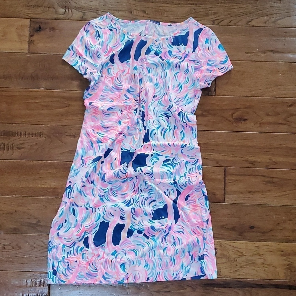 Lilly Pulitzer Marlowe Head in the Sand Pelican short sleeve dress